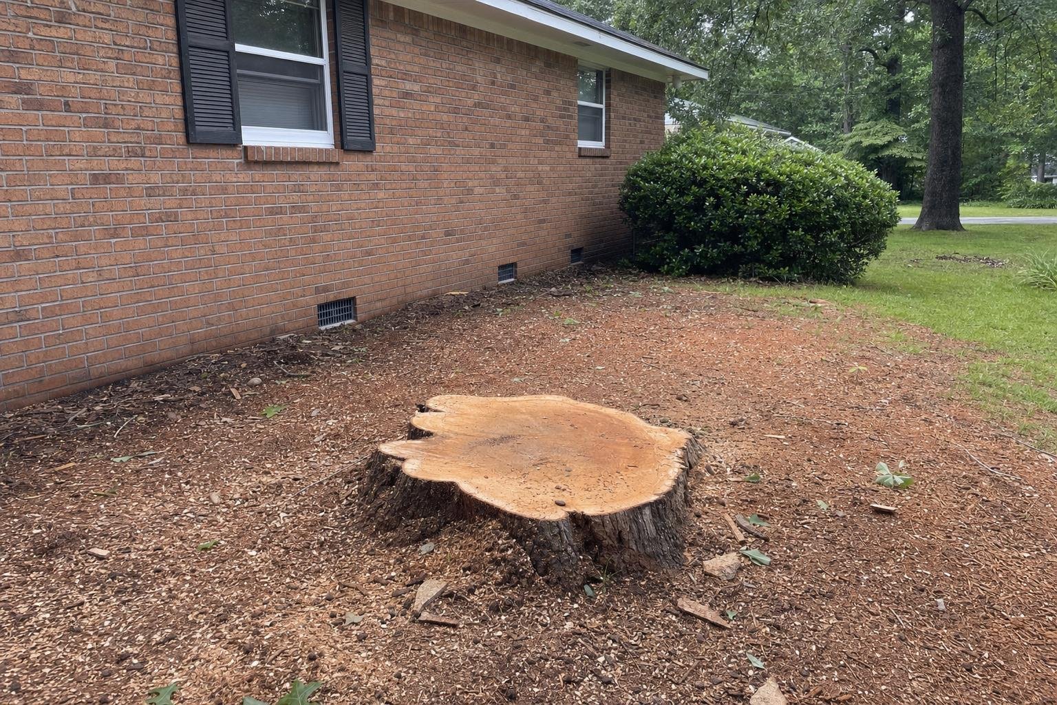 Example storm damage cleanup photo